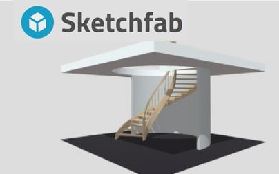 Compass wizualizacja 3D w Sketchfab
